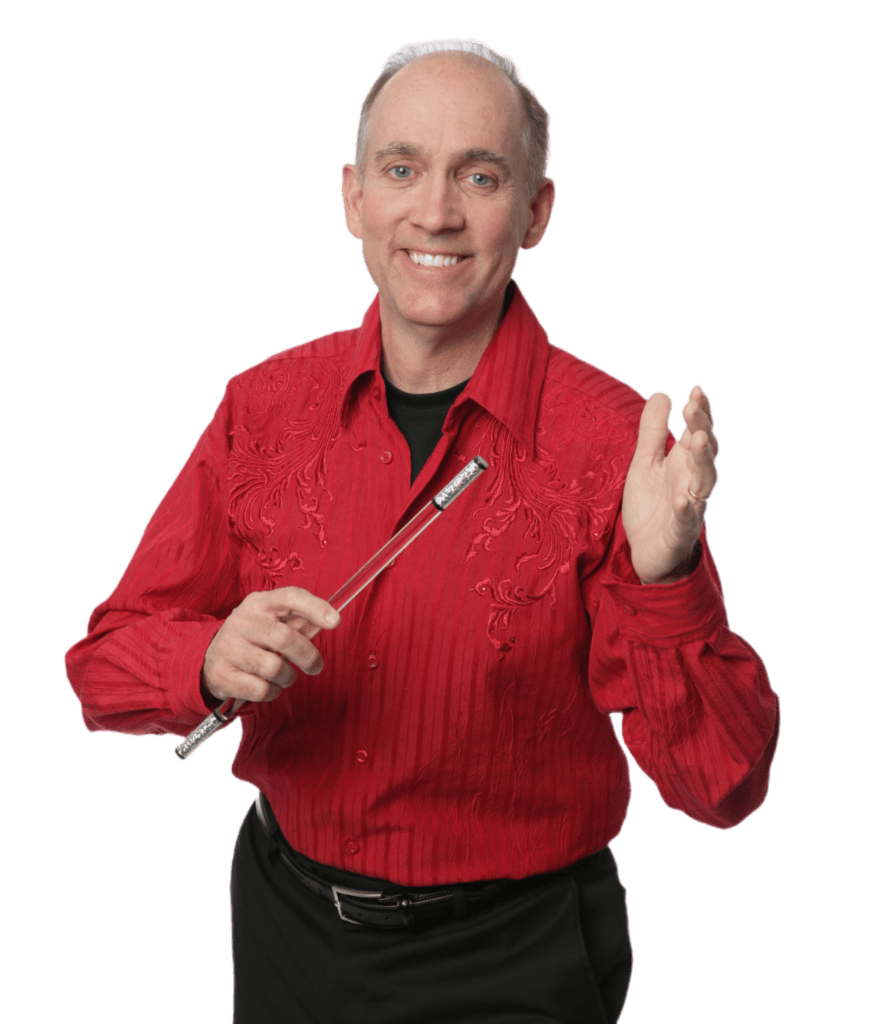 Magician holding wand