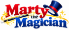 marty the magician sparkle logo